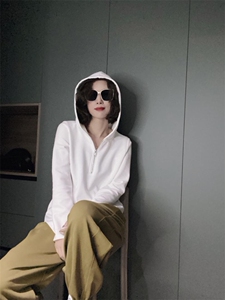 帽子卫衣ML,女装卫衣/绒衫,可纳奇