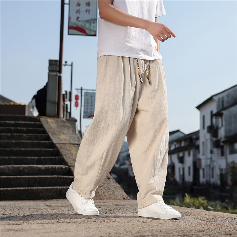 2026夏季新款宽松大码纯色休闲风男装休闲裤K2612,男装休闲裤,电商A008