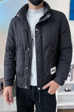 B353811P180白2022冬新款男士立领羽绒服小伙简约短款保暖控258，男装羽绒服，电商B353