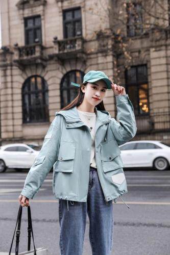 美美滴工装休闲水洗外套，女装，百变诱惑