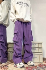 903-SK38-特P50【79】灯芯绒复合加厚工装裤降落伞裤！1，男装工装外套，星座903
