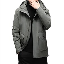 冬季厚款羽绒服男士新款休闲连帽男士保暖外套SNNYR8822R022-P320图片