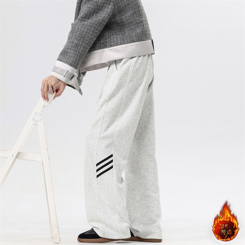 时尚宽松百搭加绒条纹休闲裤 JRX2550特批42图片