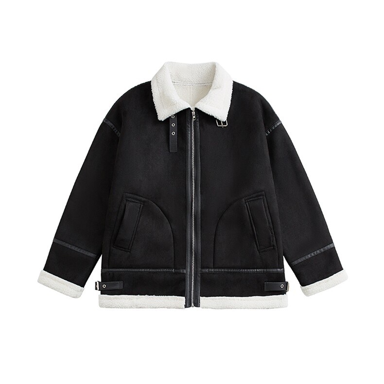 现货-港风2025冬装新款皮毛一体加厚保棉衣218-7-M102-P125-控158,男装棉衣,星座218-7
