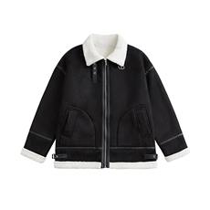 现货-港风2025冬装新款皮毛一体加厚保棉衣218-7-M102-P125-控158，男装棉衣，星座218-7