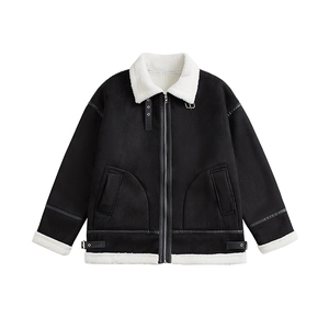 现货-港风2025冬装新款皮毛一体加厚保棉衣218-7-M102-P125-控158图片