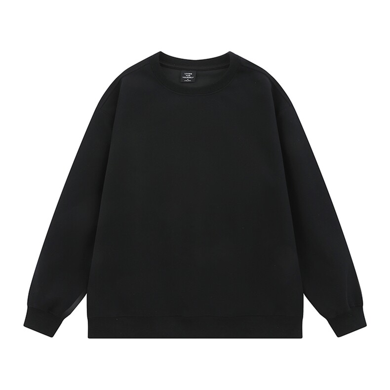 二开420g重磅美拉德色系纯色圆领卫衣打底衫男女情侣装015-P45,男装T恤,电商A441