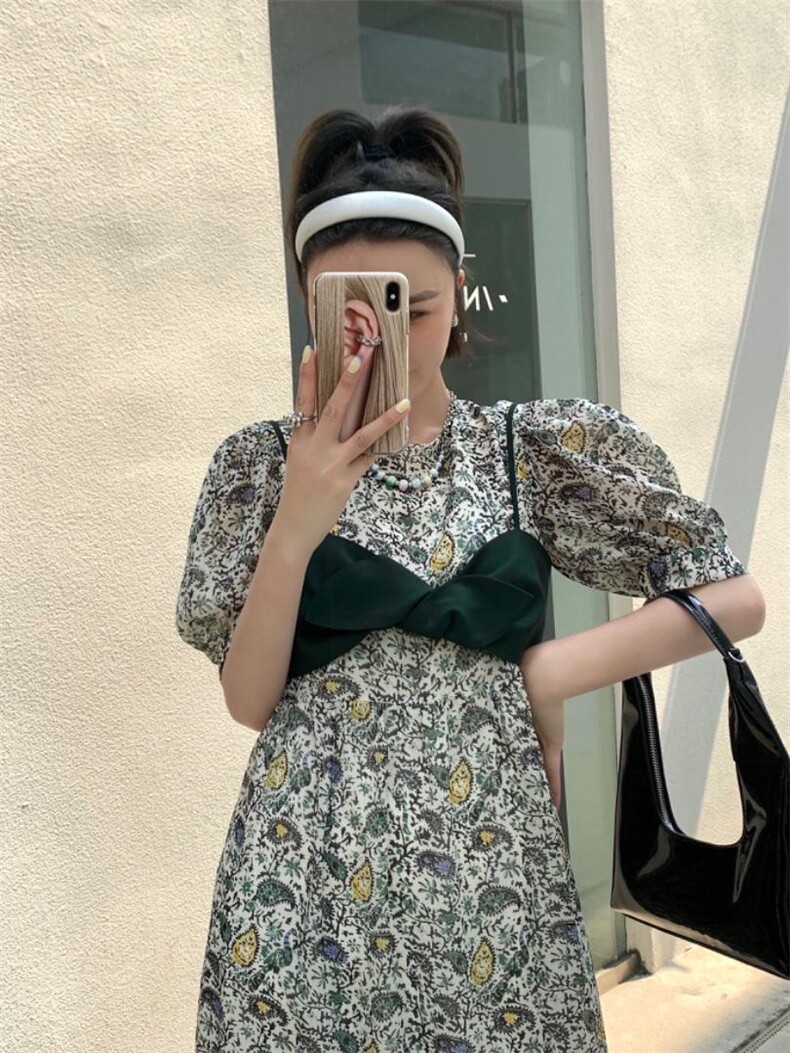 腰果花连衣裙，女装连衣裙，大图 DTU