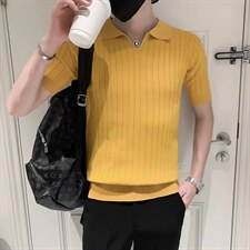男春季潮韩版宽松百搭情侣冰丝短袖针织衫S249P37，男装针织衫/毛衣，星座1116-2