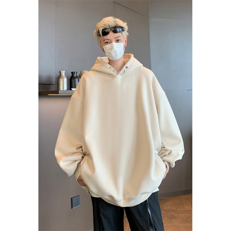 得物二开卫衣重磅华棉光板连帽卫衣B386-DB51-批45图片