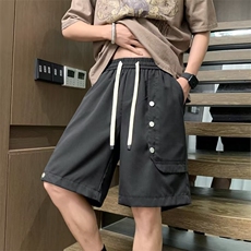 美式高街排扣裤子休闲男士五分短裤P32，男装休闲裤，星座1116-2