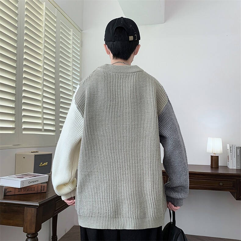 【新品】2025秋冬男士时尚休闲百搭针织毛衣潮流-M5110-P45,男装针织衫/毛衣,星座1105-1