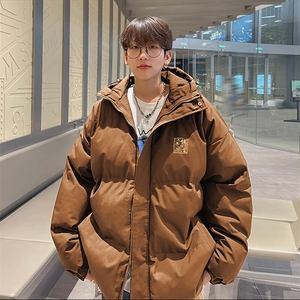 现货 抖音得物可供视频 三防加厚羽绒连帽棉衣外套面包棉服 85551图片