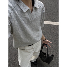 大货重磅POLO衫夏季短袖翻领半袖上衣cleanfit正肩t恤衫S419特28，男装T恤，电商A233-1
