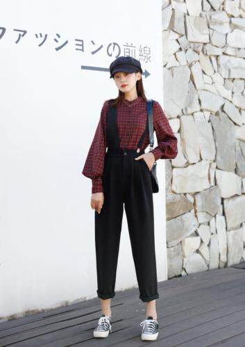 春季新品，双肩背带可盐可甜两件套裤，女装，东洋天堂之花