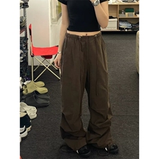 休闲裤男女春季宽松高腰显瘦垂感直筒阔腿裤百搭工装裤子K517，男装休闲裤，星座1116A（原606A-3）