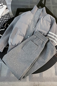 针织棉服超好看轻薄修身加厚短款外套图片