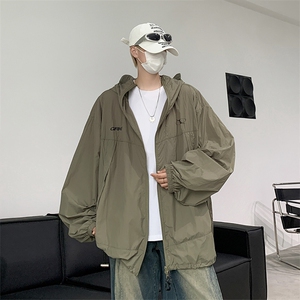 F265-P45 夏季新款山系机能冲锋衣男户外速干防晒夹克 现货图片