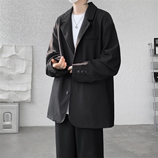 8XL-M肌理感西服美式休闲西装外套男复古痞帅高级感衣服XF002P85，男装西服套装，电商B312