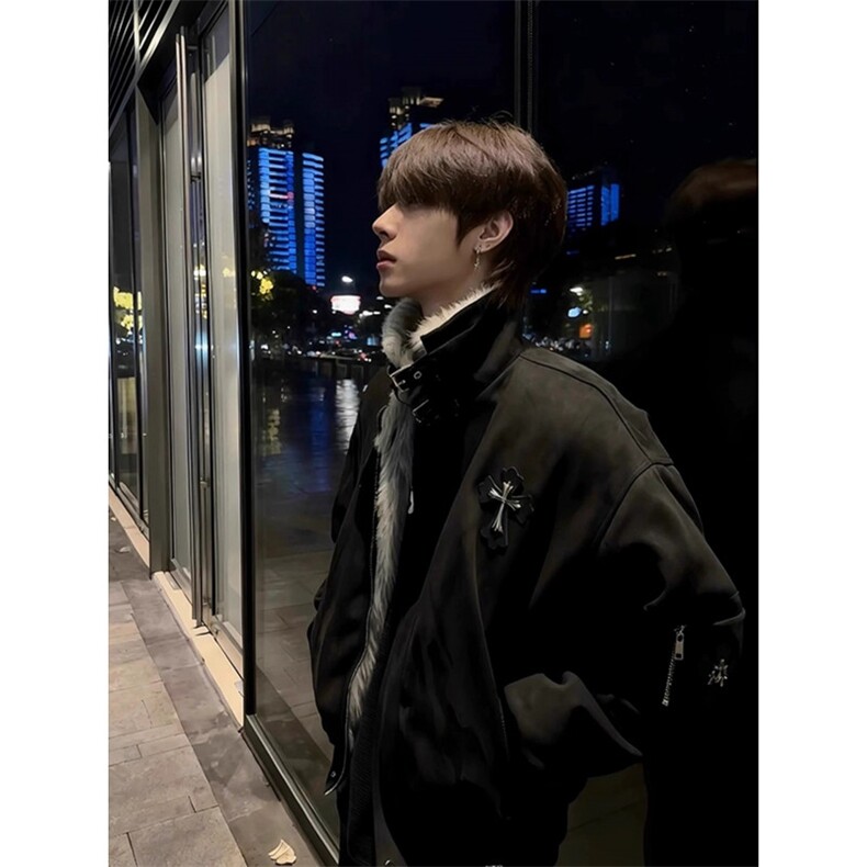 DD339P98 美式复古座山雕棉服图片