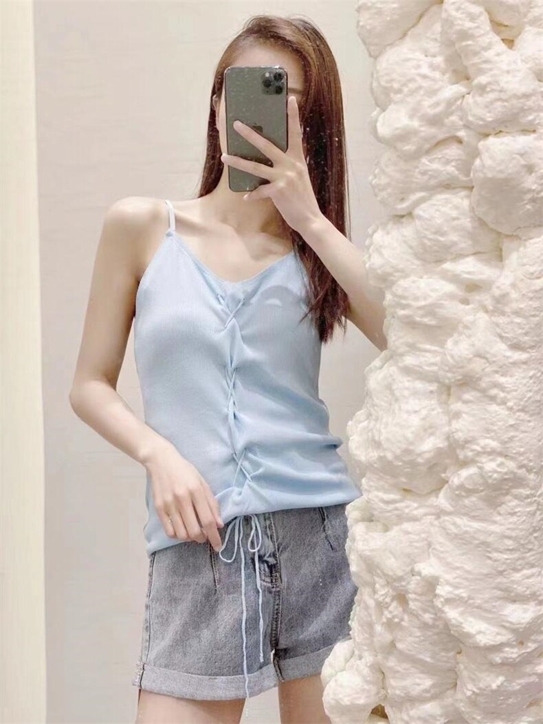 前系带冰丝吊带,女装背心吊带,WW9