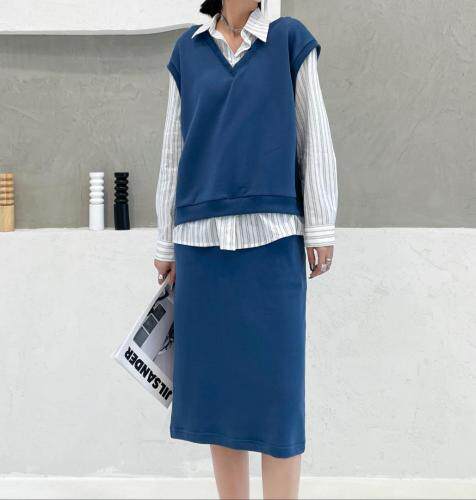 假两件卫衣?针织半裙，女装卫衣/绒衫，TOP.1