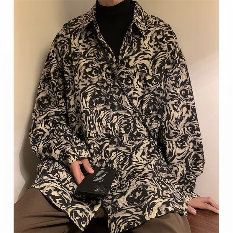 翻领标准气质男青春流行潮流春季新款长袖潮日常衬衣C320P30,男装衬衫,星座1116-2