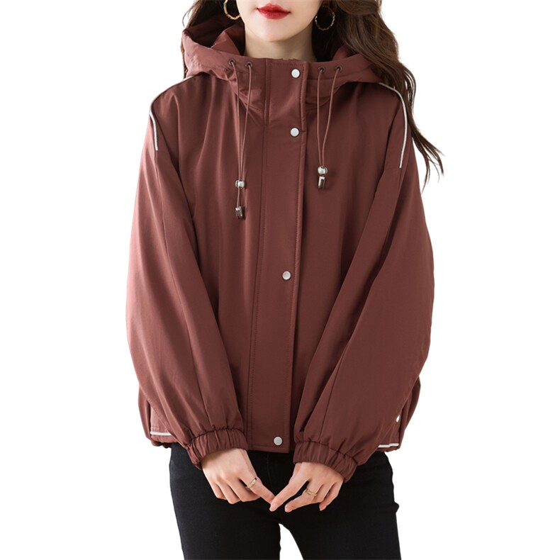 短款休闲连帽派克服加绒厚外套女2025冬季新款小个子宽松保暖棉衣,女装棉衣/棉服,慕咨