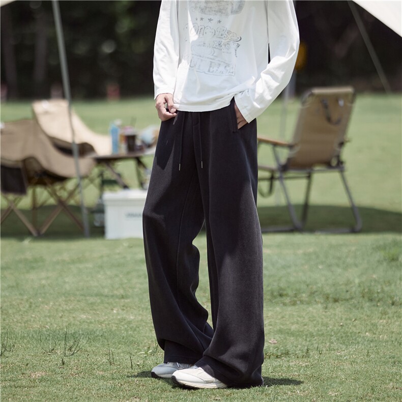 秋季新款潮流水洗设计感宽松百搭休闲卫裤B315-K25676-特p42控78,男装休闲裤,电商B315