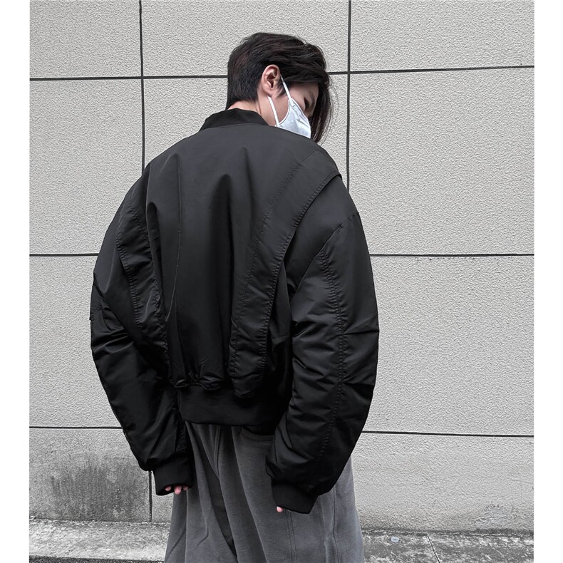 冬季美式飞行员短款加厚棉衣冬装棒球领棉服男装外套S376-特125,男装棉衣,电商A233-1