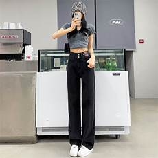 2025年春季休闲/淑女长裤直筒裤百搭气质女，女装休闲裤，牛米欧羽绒服工厂店