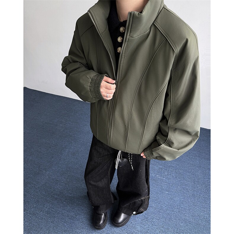 深度库存棉衣男宽松立领加厚棉袄DSA157B-M8866-P75,男装棉衣,电商A157B