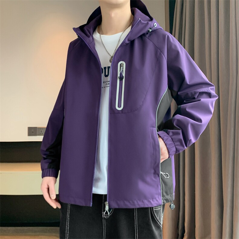 春季新款现货冲锋衣宽松休闲夹克男A157B-J235-P65,男装夹克,电商A157B