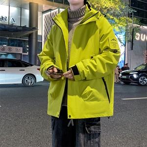 三合一情侣冲锋衣男石墨烯内里户外三防摇粒绒冲锋夹克-P128图片