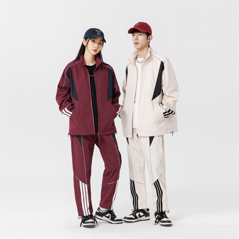 现货三防二开情侣冲锋衣套装户外登山服DSA157B-TZ563-P120可分拆,男装休闲套装,电商A157B