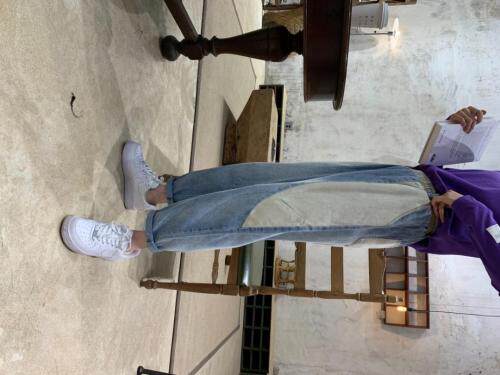 春季新品牛仔休闲裤，女装休闲裤，怪怪树