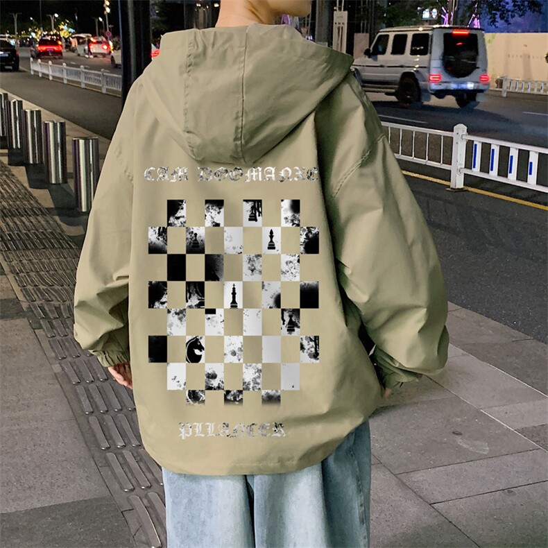 ！港风风衣男短款长袖夹克男休闲外套男上衣男DJK309-P45,男装夹克,电商B371