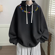 8XL连帽卫衣男大码胖子帽衫大号运动服WY2381-P35，男装卫衣，电商A040