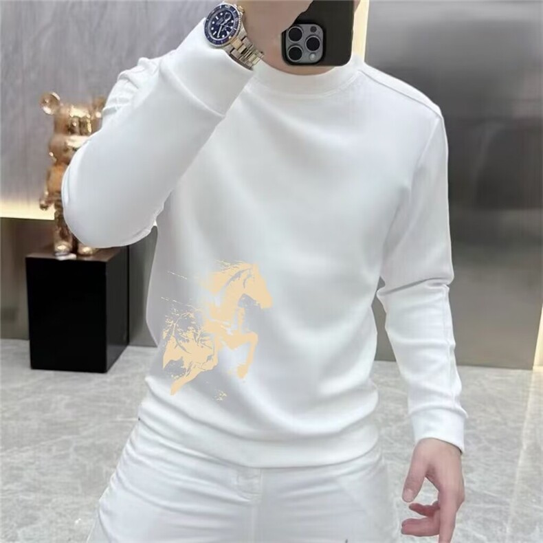 1506-1/WW8271/P42印花秋冬卫衣男韩版新款圆领宽松上衣港风潮流,男装卫衣,星座1506-1
