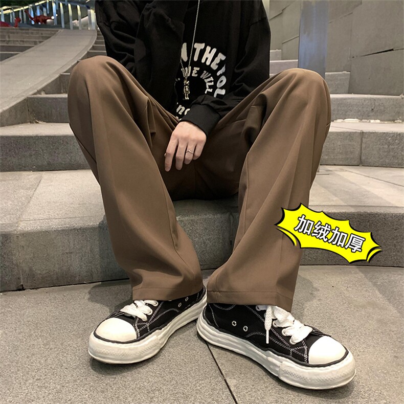 港风抖音品质休闲裤西裤真超复合加绒P65控88常规款P50控68，男装西裤，电商A014