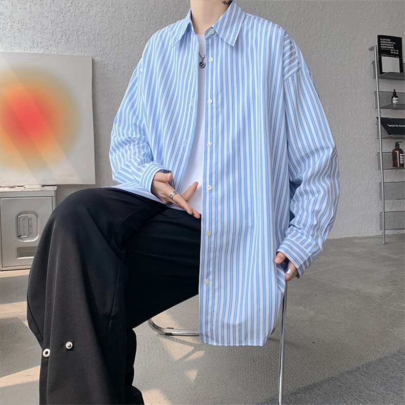 现货CS1106-批45秋冬毛衣卫衣外套的潮流必搭品条纹衬衫,男装针织衫/毛衣,电商A059