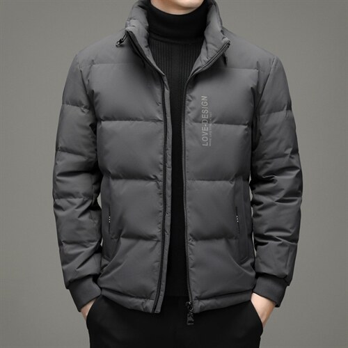 中年男士羽绒服男冬季中年爸爸翻领冬装休闲款外套YL28809-P265，男装羽绒服，电商B212（原钱塘6029）