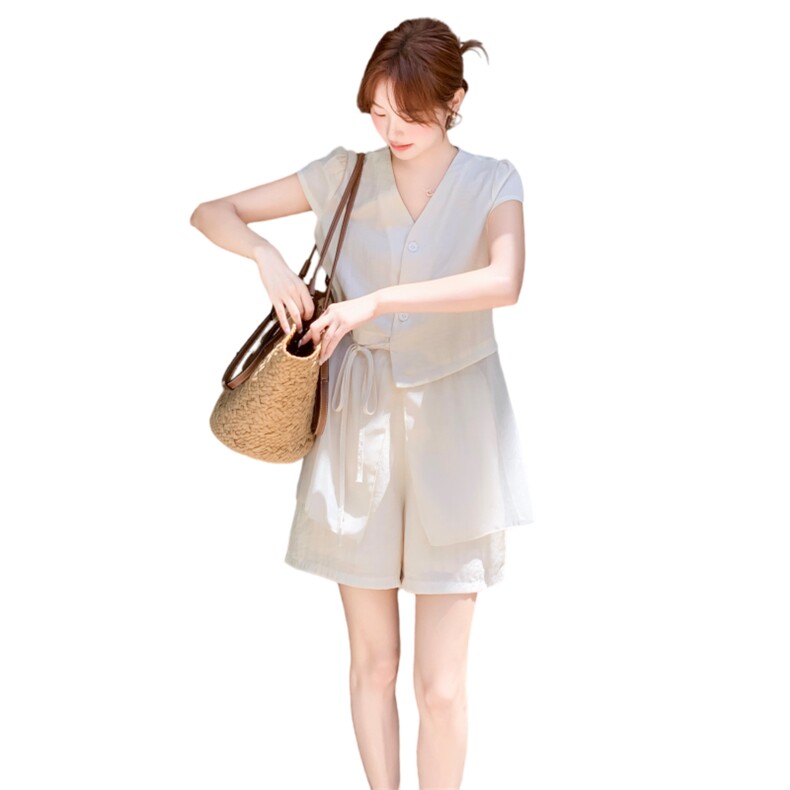 现货主推女夏新款休闲减龄穿搭两件套A2610-139-K218,女装套装/套裙,美静678