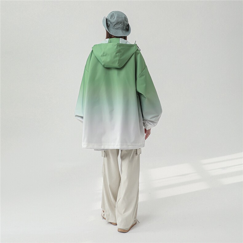 2025中性风山系防水冲锋衣渐变色夹克女大码M-5XL休闲JK77088P85,男装夹克,星座227-7