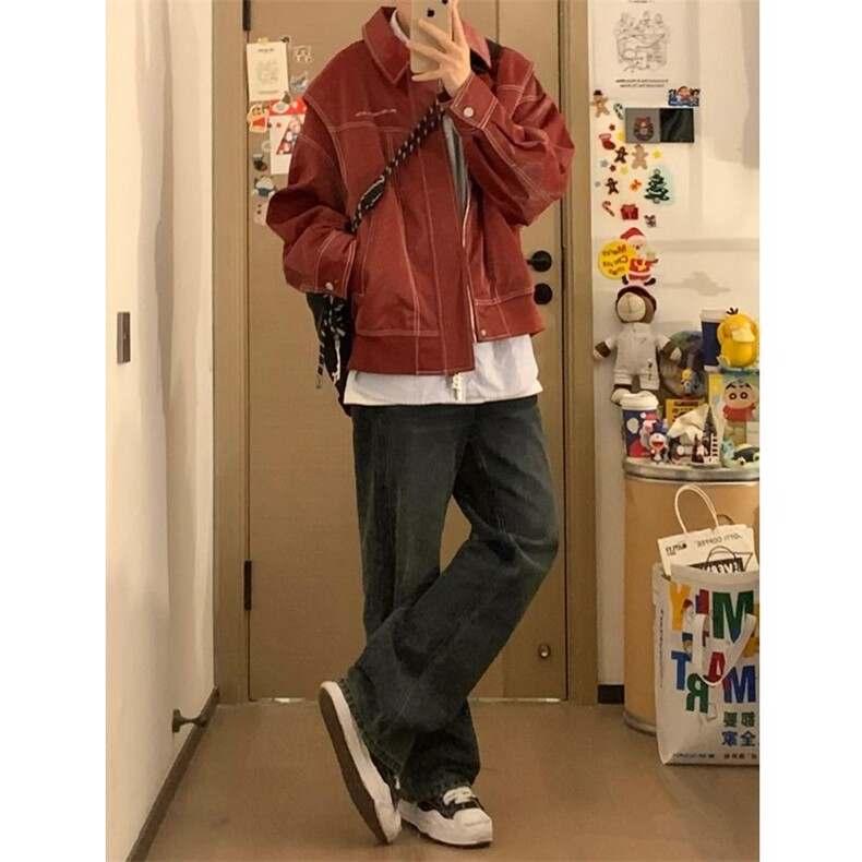 直播品质多结构皮衣美式潮牌假两件皮夹克X1213-DY2316-特P108,男装夹克,星座1213