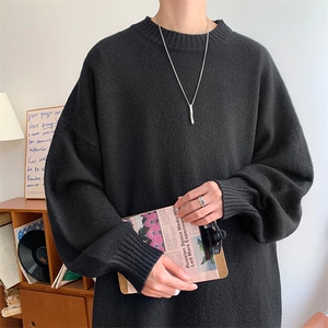 8XL-M 加厚羊毛衫半高领毛衣男秋冬加厚保暖针织衫MY1219P45控68图片