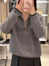 2025年秋季女士高端长袖通勤百搭,女装羊绒衫,七柒羊绒,清河羊绒市场 2025年秋季女士高端长袖通勤百搭,女装羊绒衫,七柒羊绒,清河羊绒市场