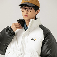2026冬季新款男装日系潮牌拼色宽松休闲棉服加厚外套MY380-F148，男装棉衣，电商A101（原外27）