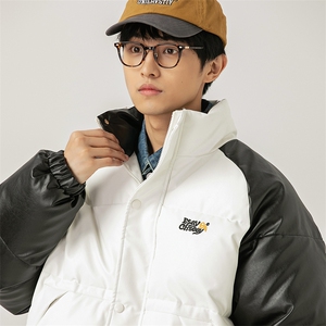 2026冬季新款男装日系潮牌拼色宽松休闲棉服加厚外套MY380-F148图片