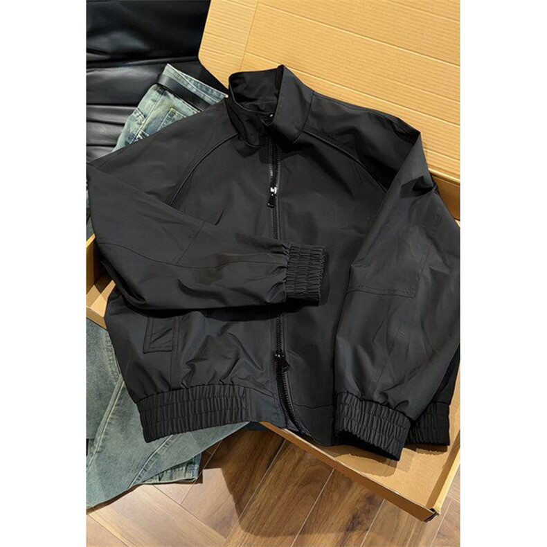 高品质春装新款老钱风美式高街解构立领棒球服飞行夹克休闲外套潮,男装夹克,电商A486-1